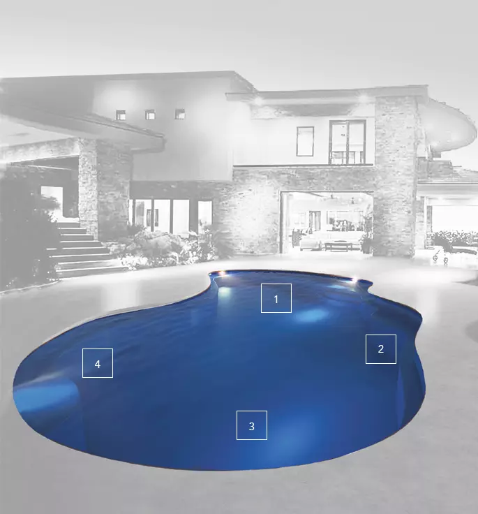 The Eden fiberglass pool : features