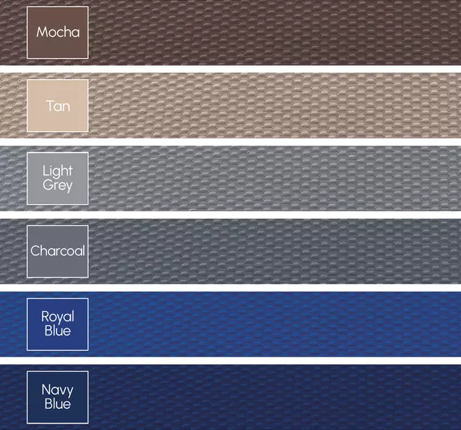 The range of colors for Integra pool covers