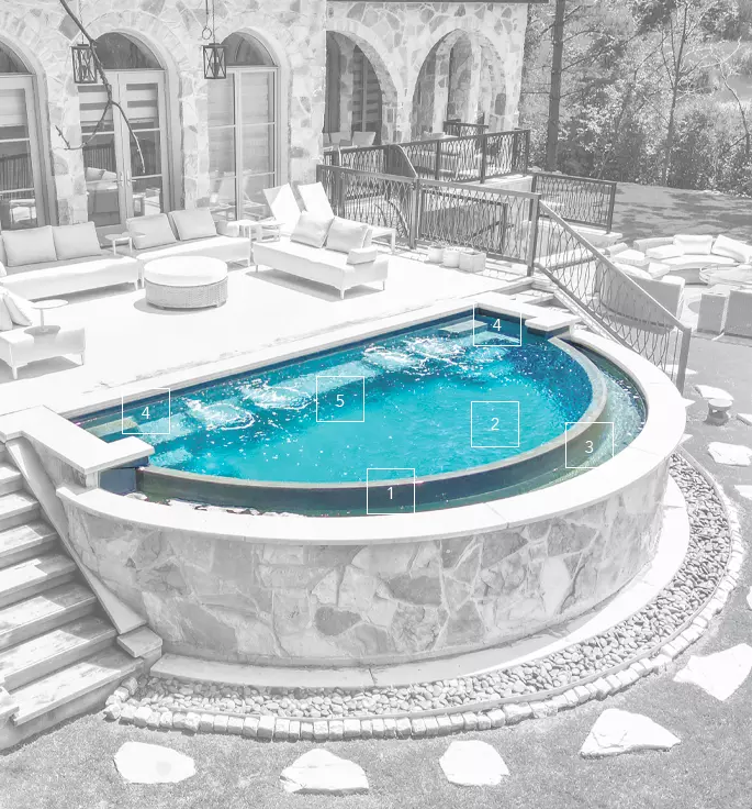 The Cosmopolitan fiberglass pool: features overview